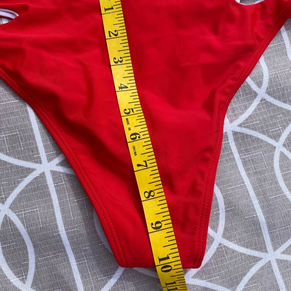 Red Two Peice SHEIN Swimsuit - Picture 8 of 9